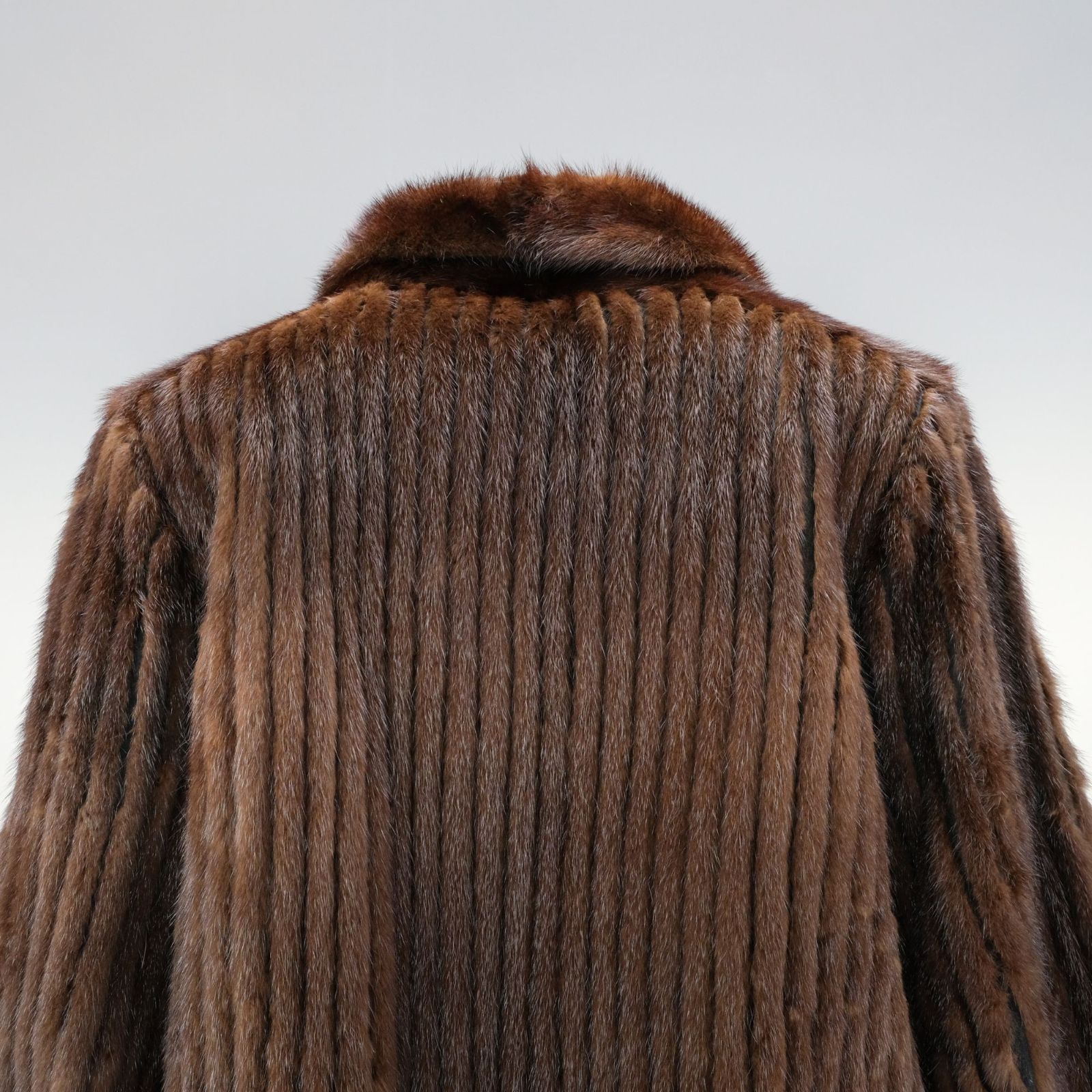 逆毛ミンク MINK ファーコート ミドルコート 本毛皮 サイズ13 最高級本毛皮