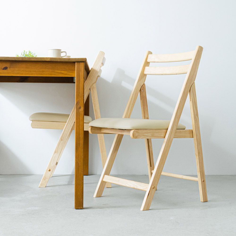 カイタシチェア もく イス 椅子 北欧風 韓国インテリア 折り畳み 2802