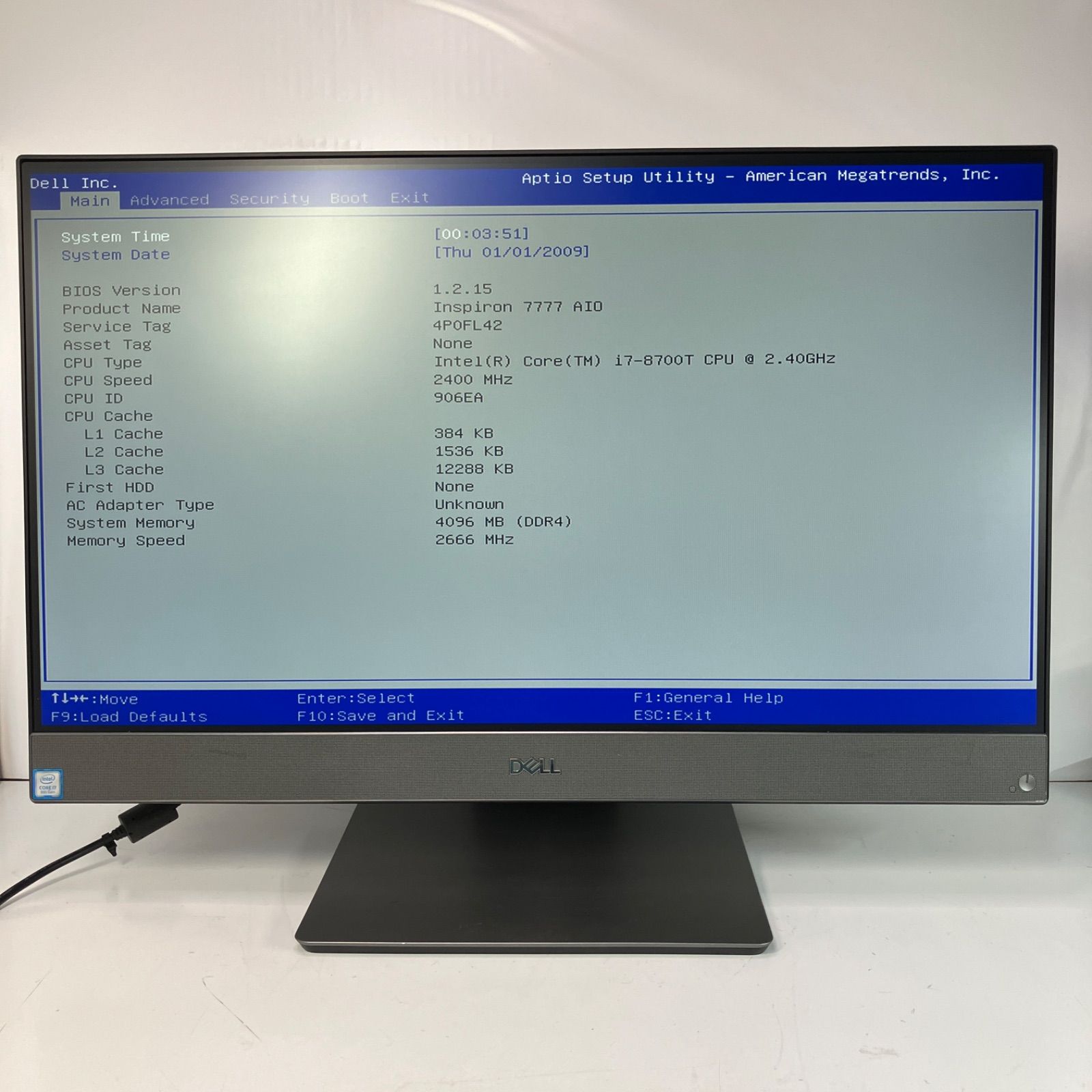 27インチ液晶一体型PC タッチパネル搭載 Dell Inspiron 7777