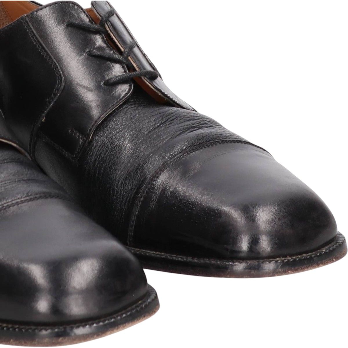  古着 スクエアトゥ ストレートチップシューズ イタリア製 8 M メンズ26 0 cm相当 saa 014316 デッキシューズ 靴