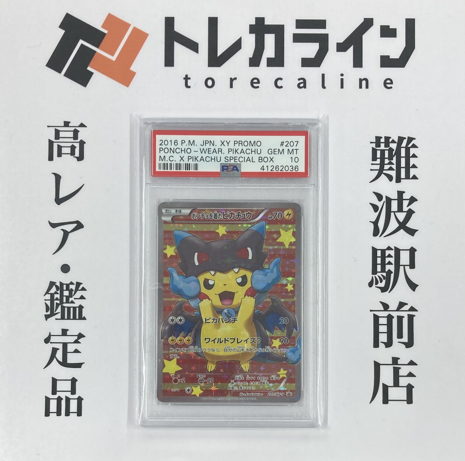 [BGS鑑定品 10]ポケモンカードゲーム ポンチョを着たピカチュウ203/XY 状態B】ポンチョを着たピカチュウ PROMO (203/XY-P) [xyp] の通販