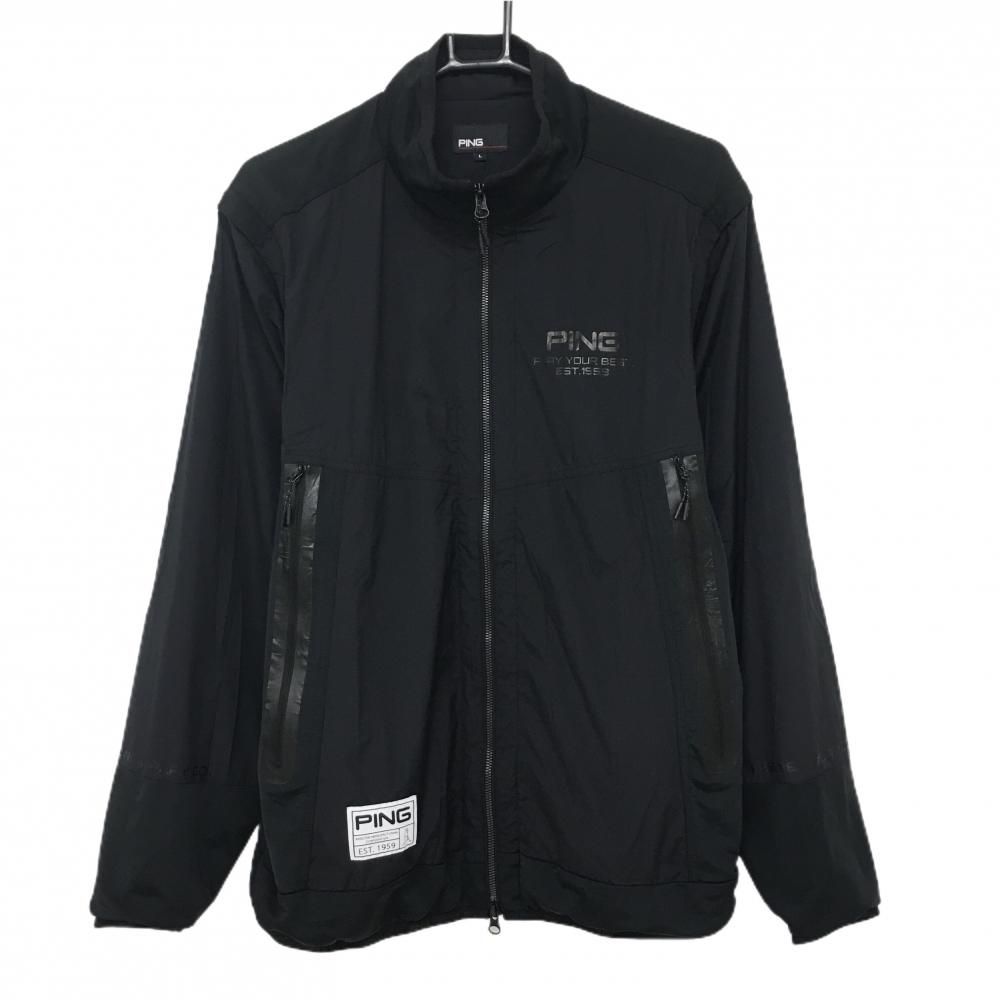 PING GOLF ストレッチ フルジップ ジャケットLLサイズ PING ブラック