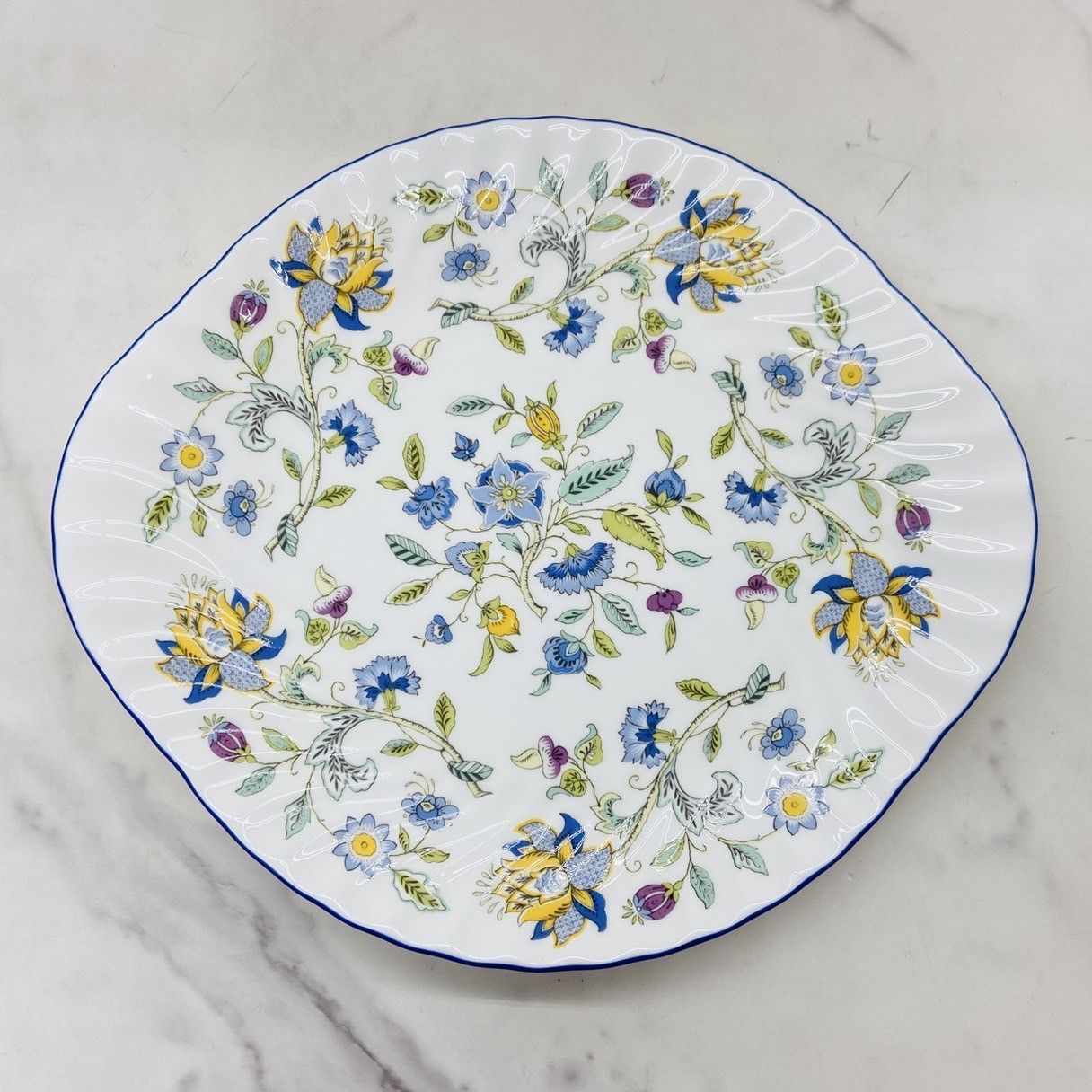 MINTON ミントン HADDON HALL ハドンホール ブルー プレート 皿 約27.5