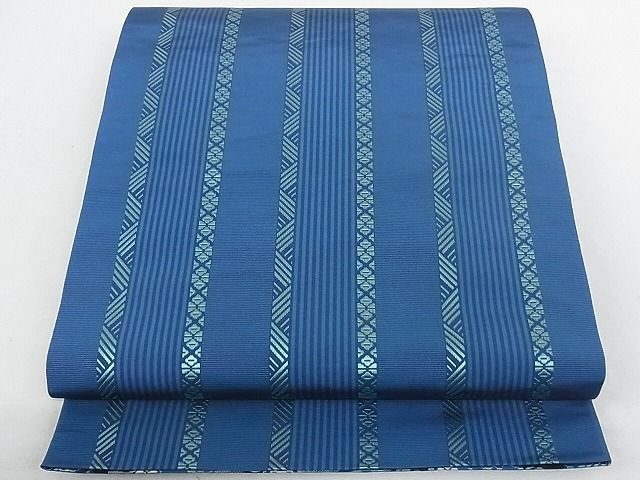 平和屋本店□極上 1897年創業 名門岡野 本場筑前博多織 千年工房 両面  