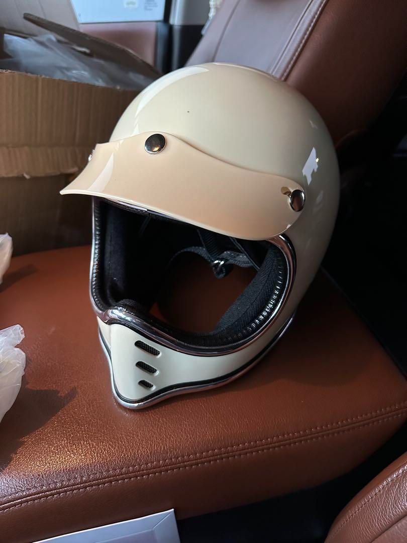 レトロバイザー ヘルメット アイボリー ヴィンテージ mtx オーシャン