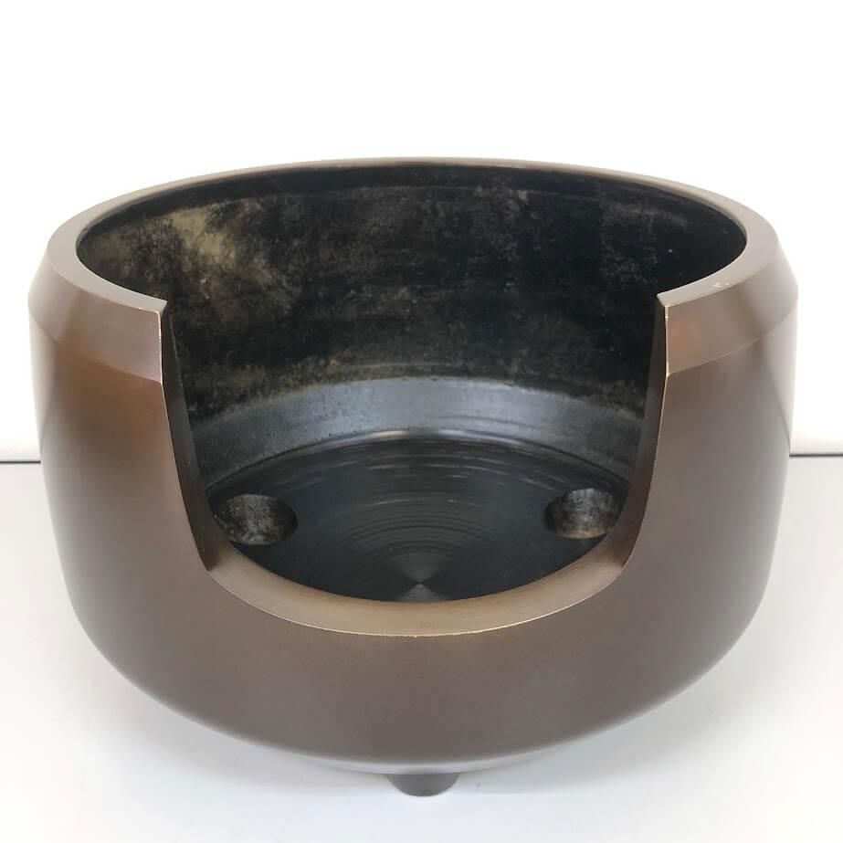 ss7684 【中古】 面取風炉 唐銅 道安風炉 茶 金属製 風炉 茶道具