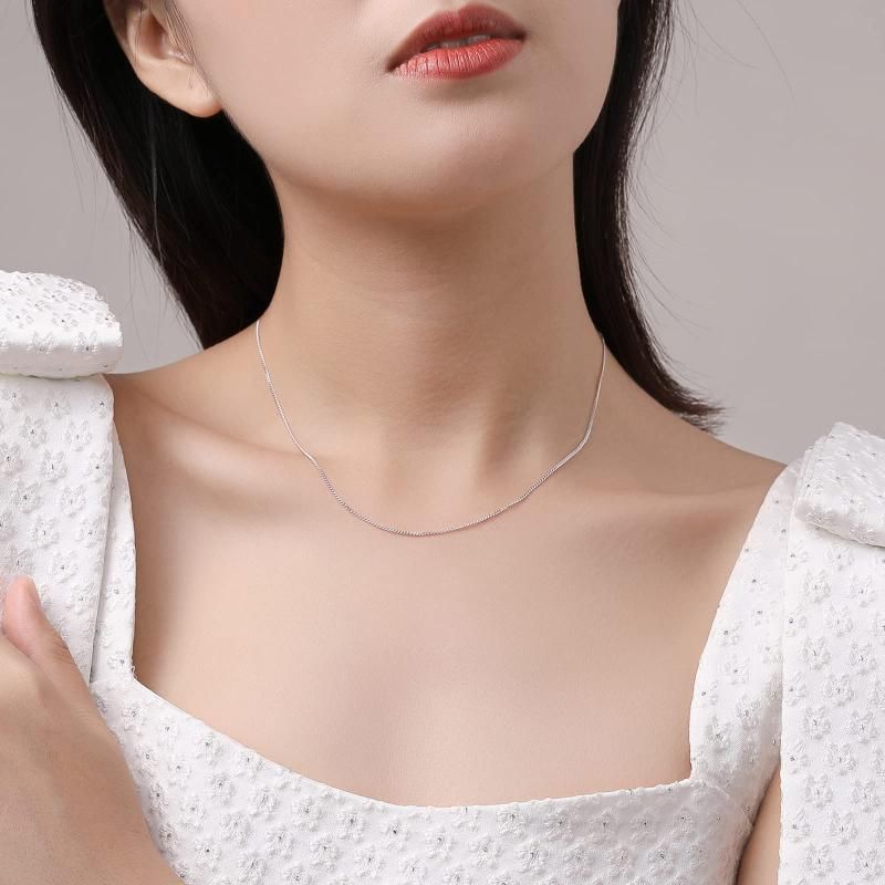 ZHOU LIU FU] シルバー925 ネックレスチェーンレディース