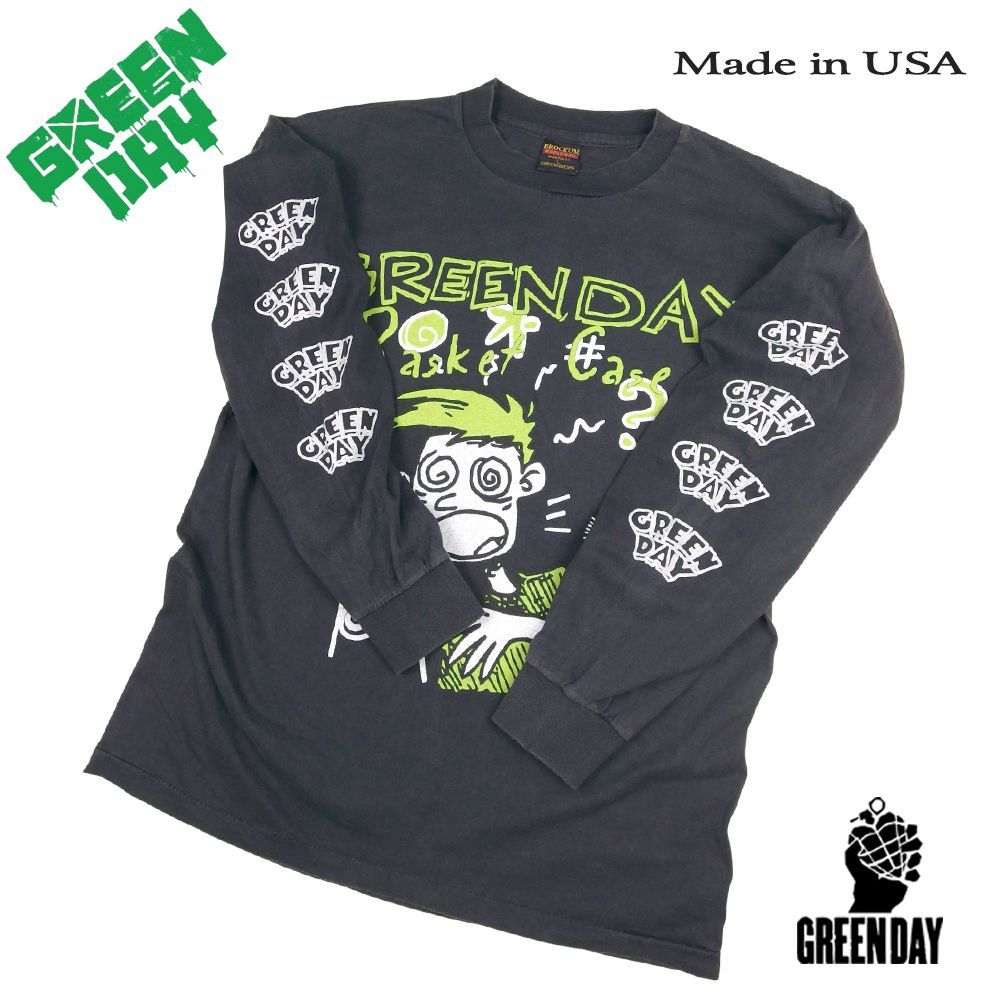 315 GREEN DAY グリーンデイ ロンT 長袖 Tシャツ ブラック Lサイズ