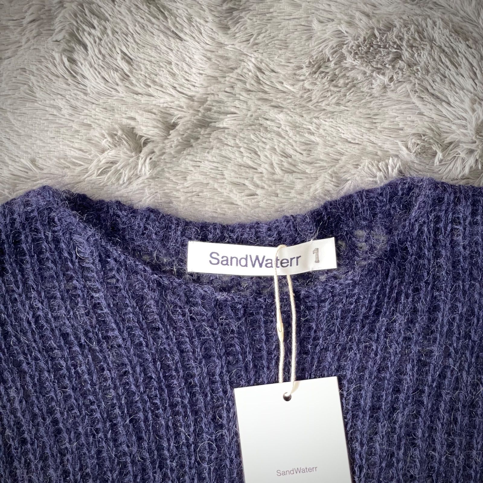 SandWaterr ボートネックセーター モヘヤ混 23AW