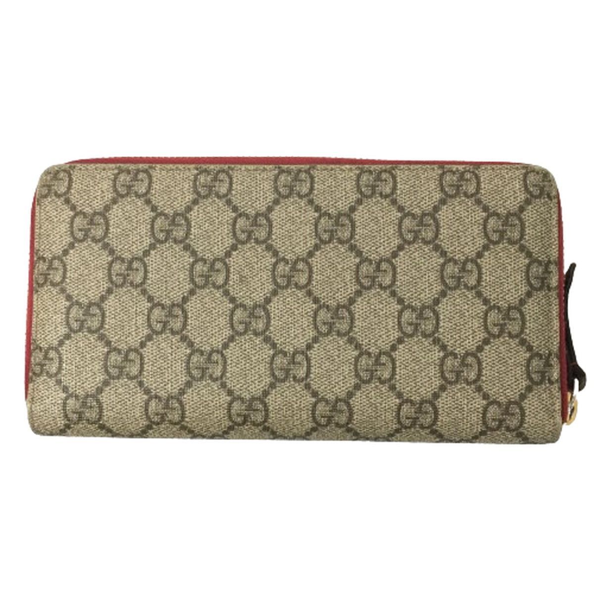 GUCCI グッチ ミスティックキャット GGスプリーム 長財布 猫 ラウンド