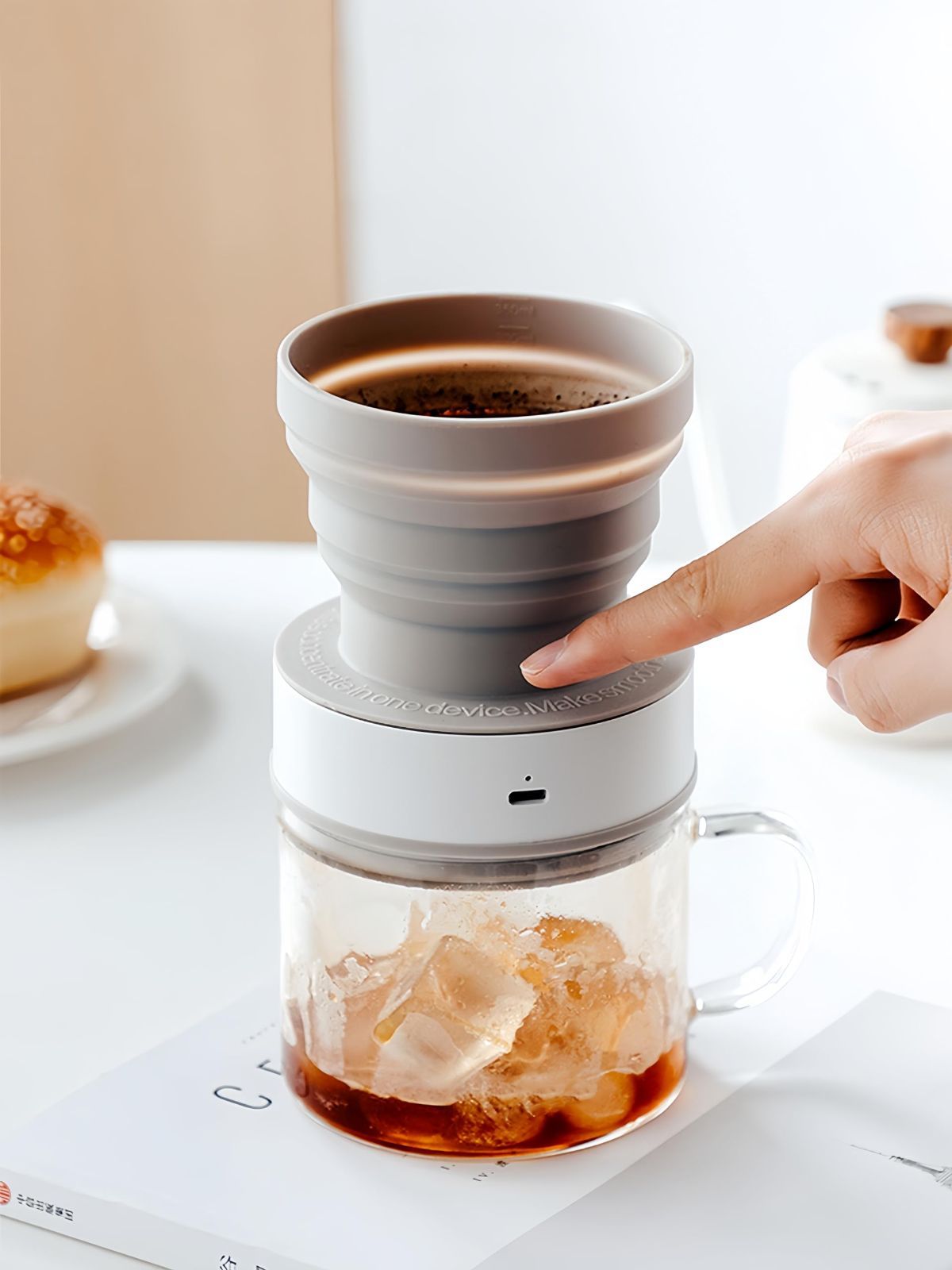 水出しコーヒー アイスコーヒー 水出し コールドブリュー コーヒーメーカー 全自動 ダッチコーヒー 電動 4