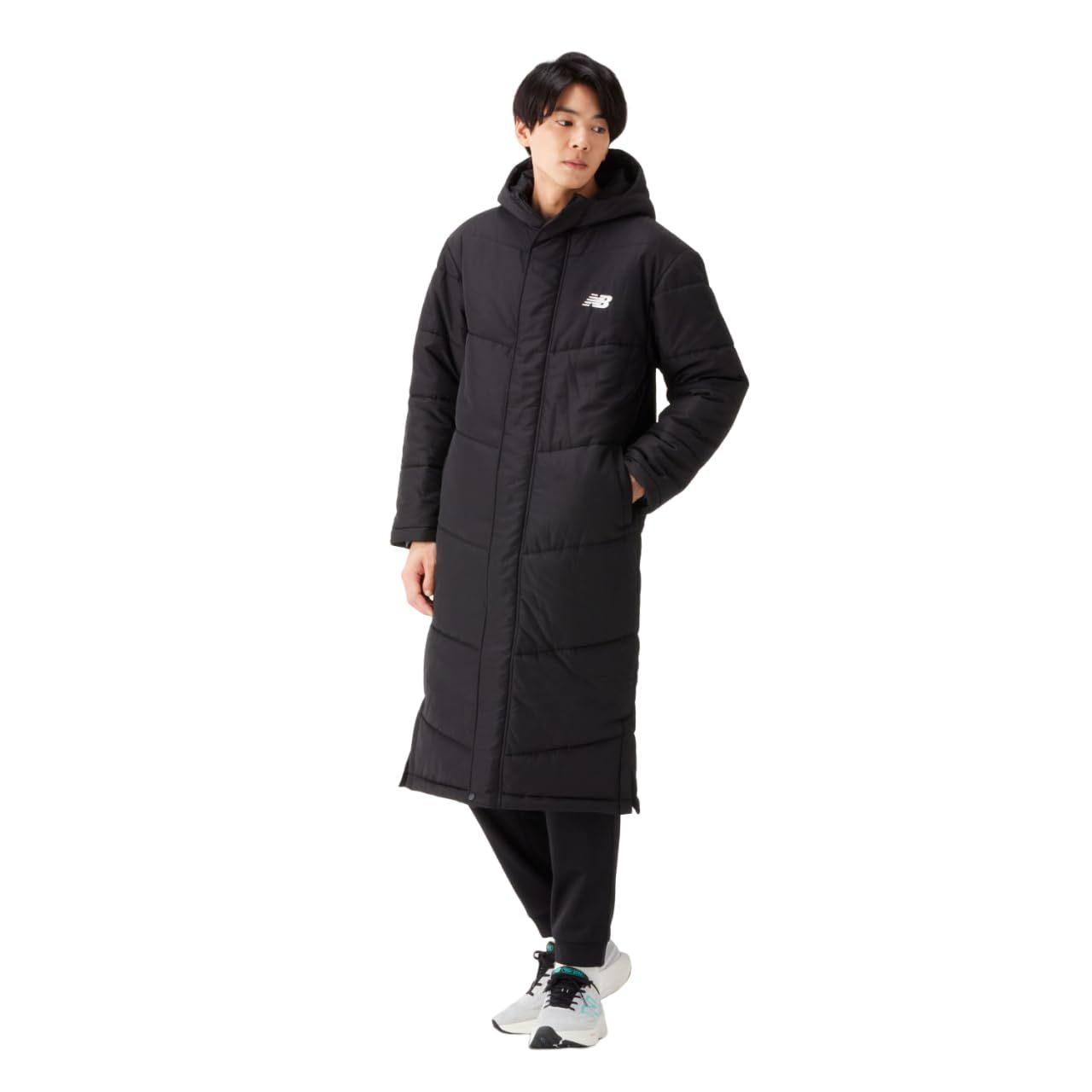 [ニューバランス] メンズ ベンチコート (AMJ45403) サッカー 防寒 BK(ブラック) [BK(ブラック)] [S]