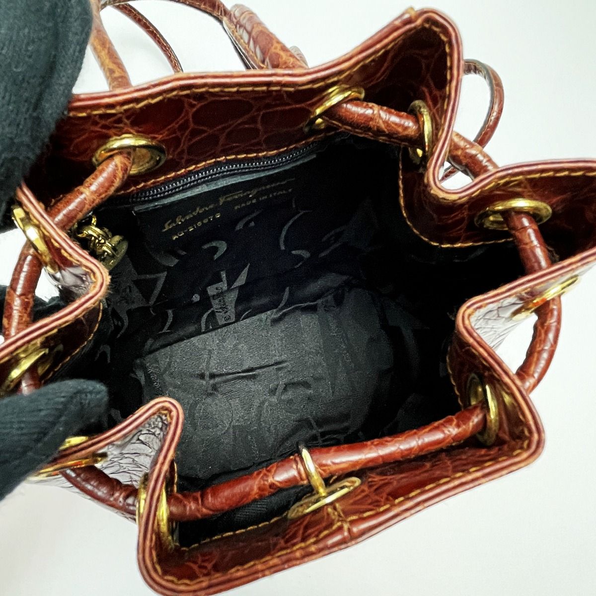 バチ友出品 Salvatore Ferragamo サルヴァトーレフェラガモ AQ-215676