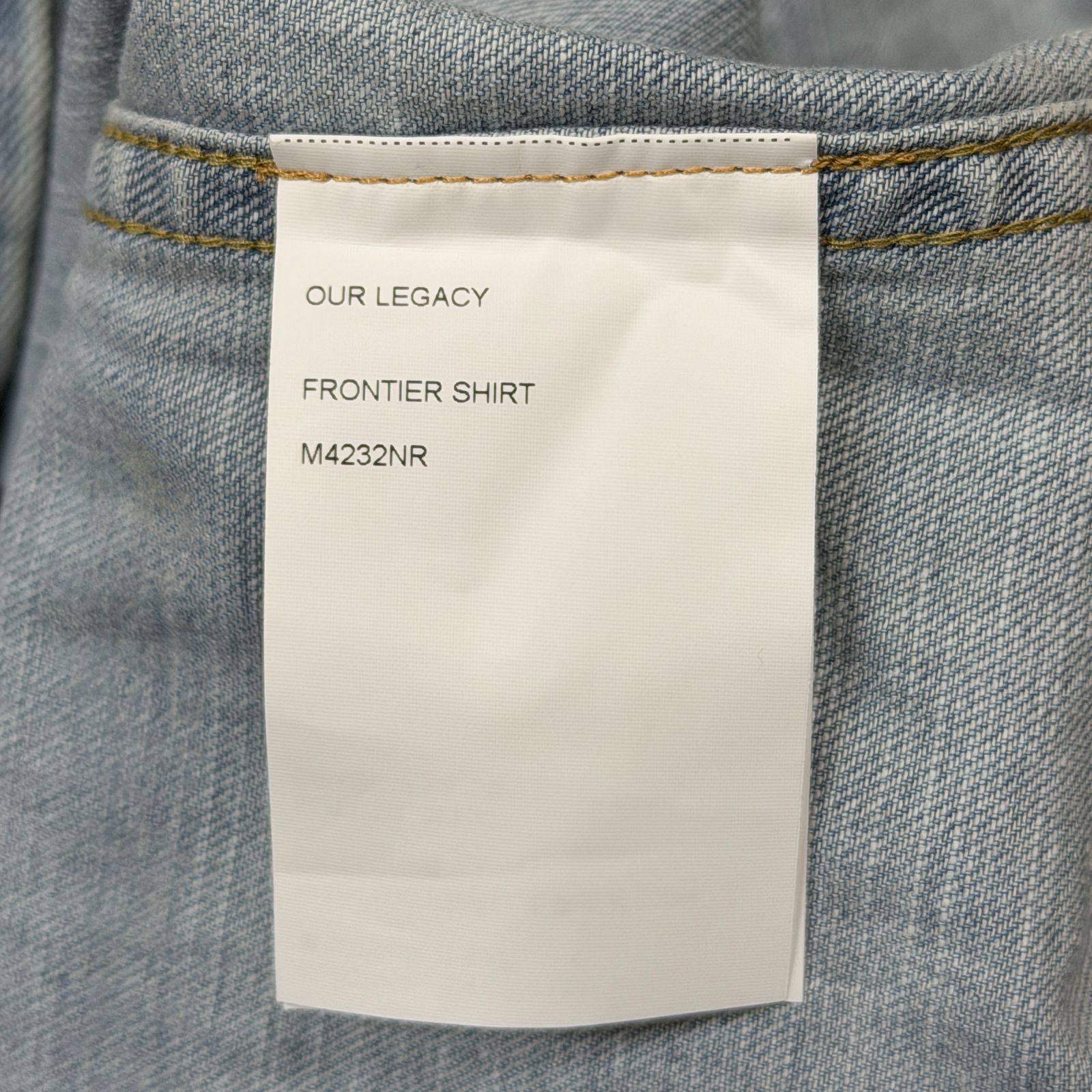 OUR LEGACY Frontier Shirt フロンティアシャツ デニムシャツ アワーレガシー M4232NR インディゴ 48 1074A4 KARIMZIABAT_FR
