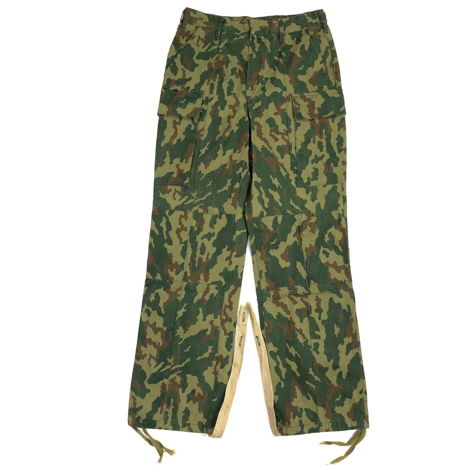 物流センター パンツ RUSSIAN ARMY ロシア軍 ソ連 FLORA CAMO CARGO PANTS 迷彩 カーゴ フィールド パンツ カモ サイズ 48 107