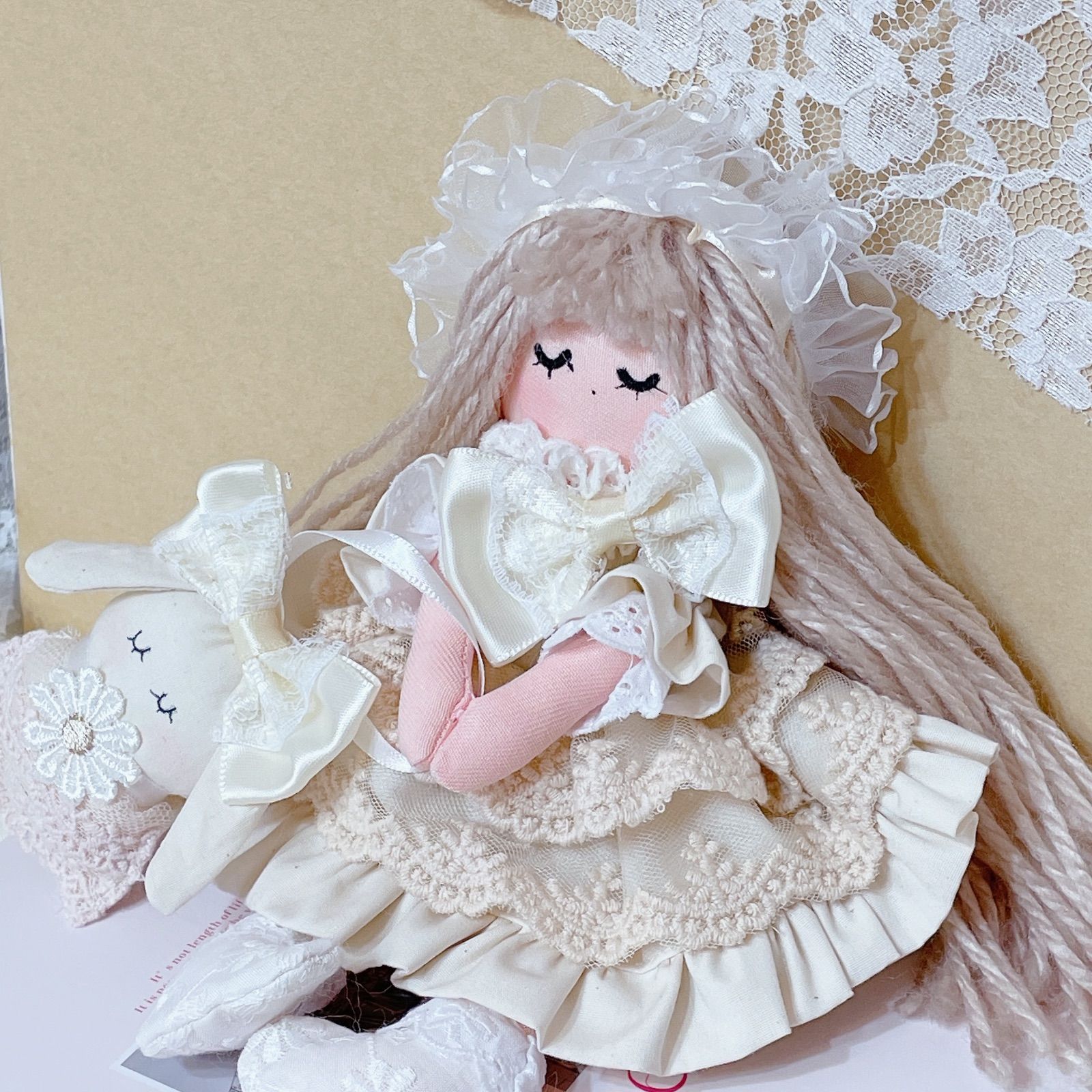 カントリードール　手作り人形 無料型紙】カントリードールの作り方＊フェルト 100均材料で作る