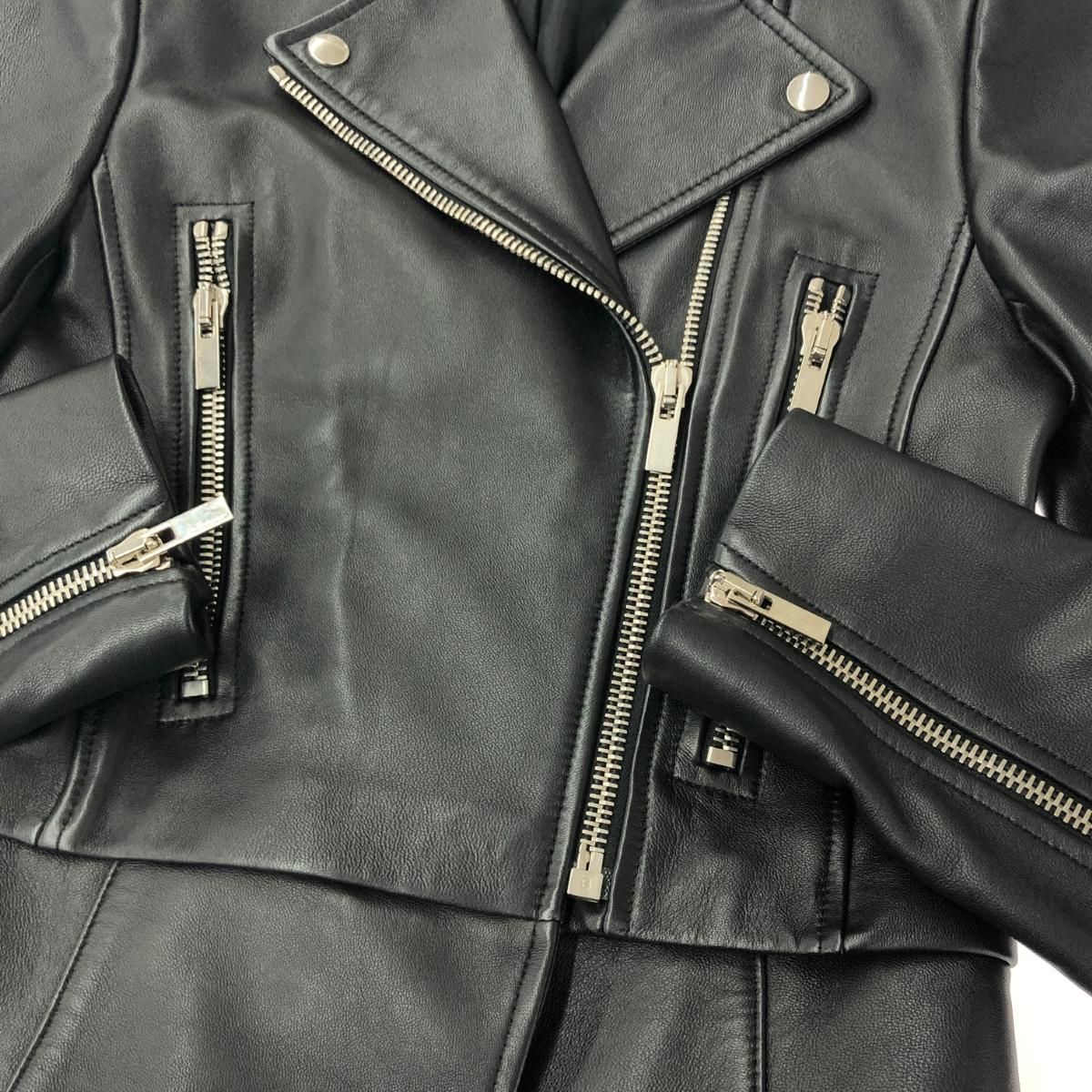 BALENCIAGA バレンシアガ ダブルライダース ショート374490 レザー