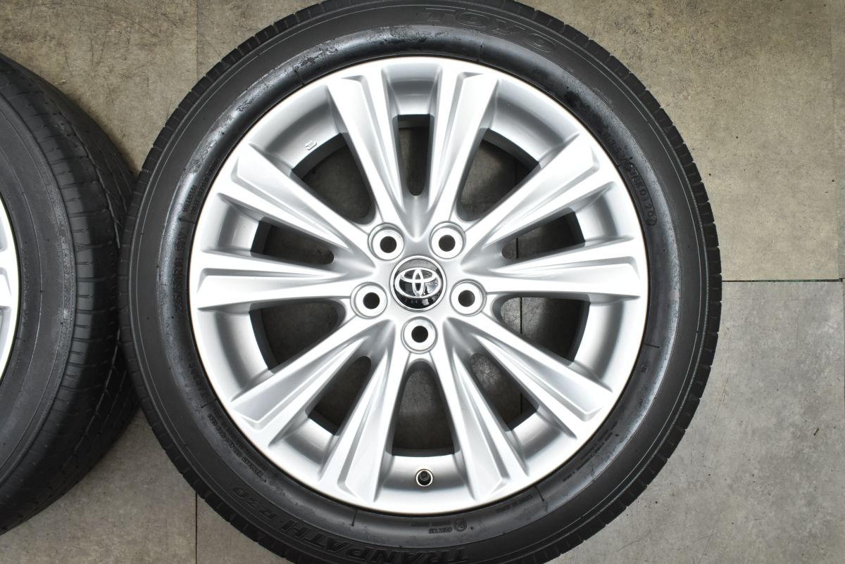 ホイールのみ販売 トヨタ 30 アルファード ヴェルファイア 純正 18in 7.5J 45 PCD114.3 トーヨー 235 50R18 FFCRYSTALESIA_COM