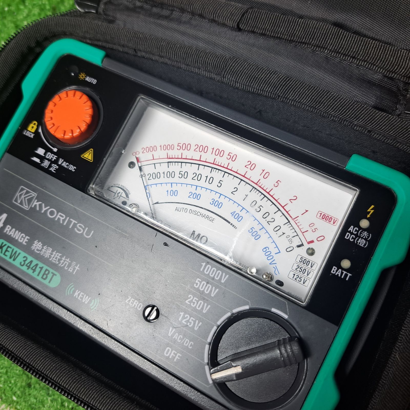 アナログ絶縁抵抗計 KEW3441BT