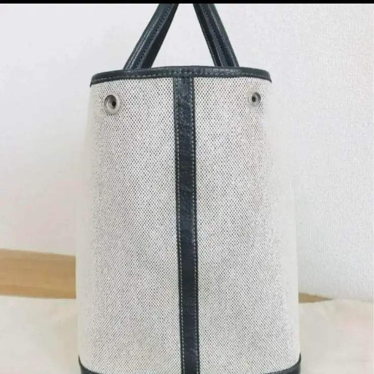 極美品】本物 エルメス 新型 ガーデンパーティー 黒 × グレートート  