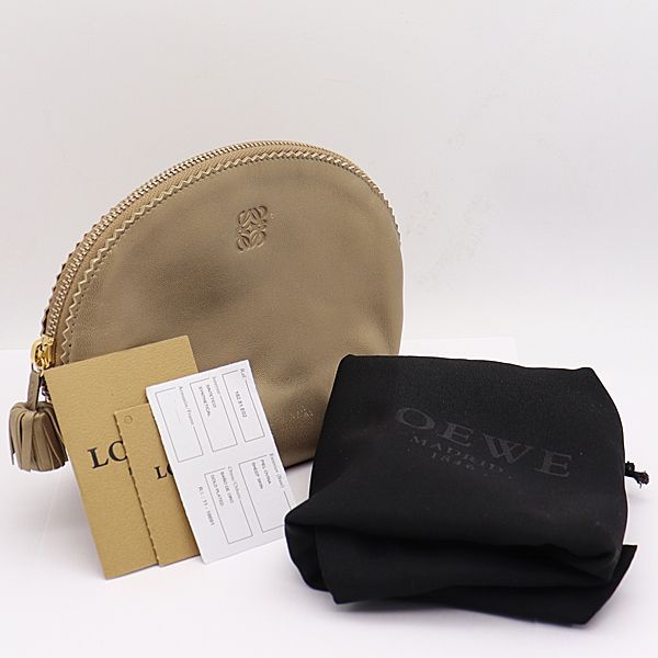 良品 ◇ ロエベ ポーチ 茶系 箱付 A0300443 良品 ◇ ロエベ ポーチ 茶系 箱付 A0300443 良品 ◇ ロエベ