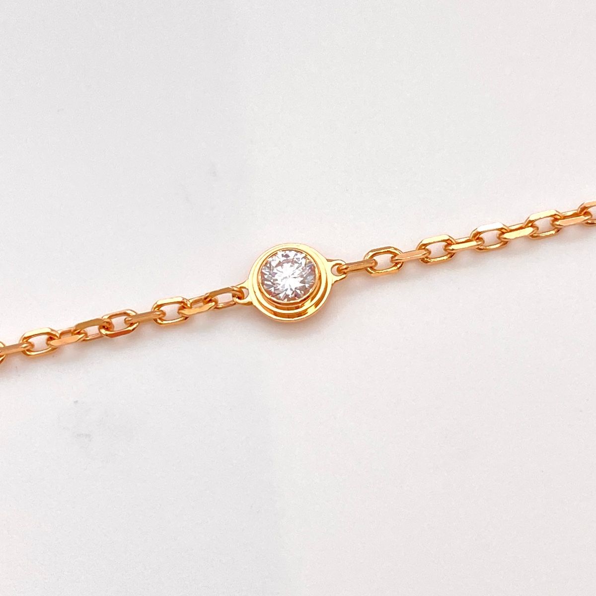 Cartier ダムールピンクゴールドブレスレット ダイヤモンドSM