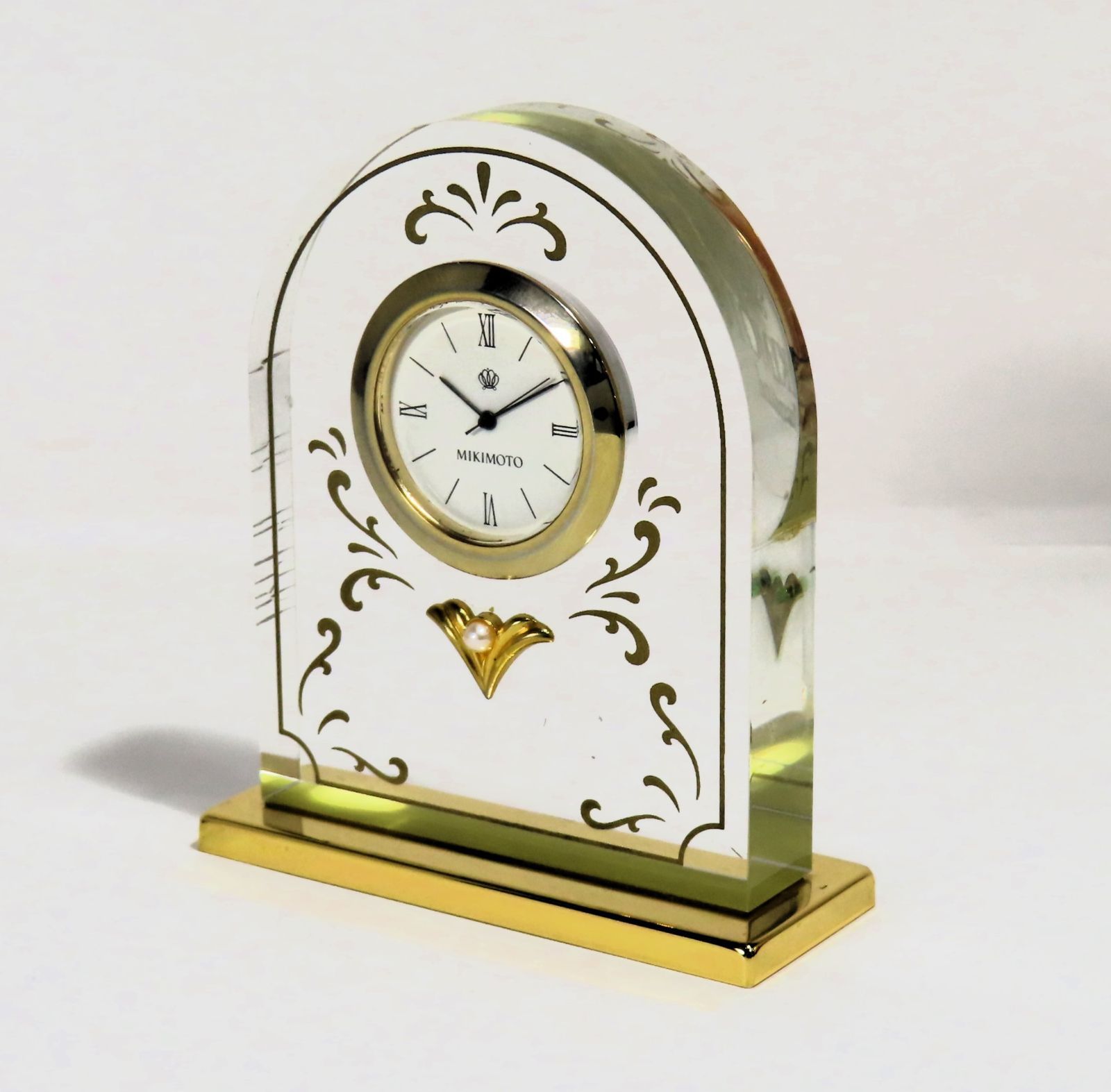 稼働品 美品 MIKIMOTO ミキモト 置時計 置き時計 時計 クオーツ - メルカリ
