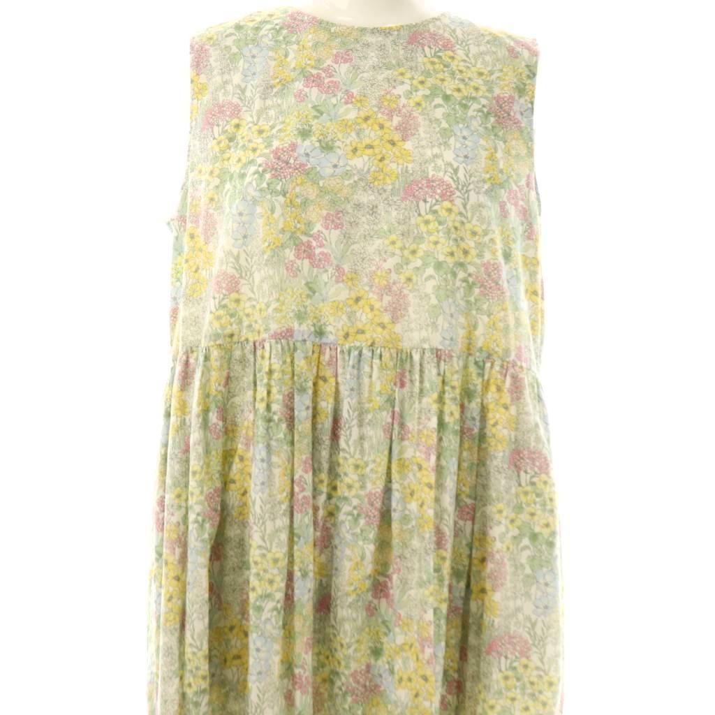 オブリ グレーのラメ入りノースリーブワンピース OBLI オブリ