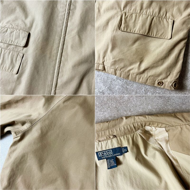 POLO ラルフローレン　ハーフコート　ネイビー　ライナー付　90s f051016-10_1.jpg
