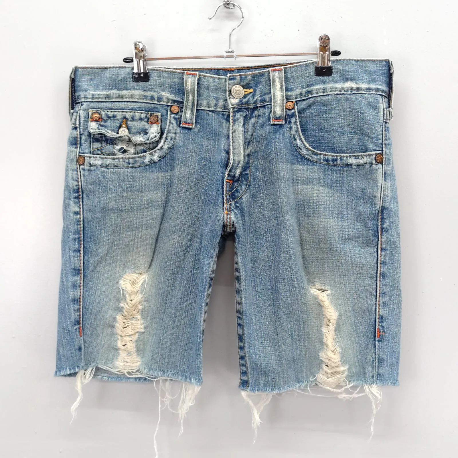 TRUE RELIGION ROW 31 SEAT 33 サイズ デニム ショートパンツ