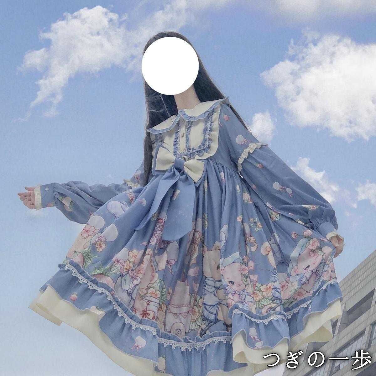 ロリータ ぬいぐるみ模様