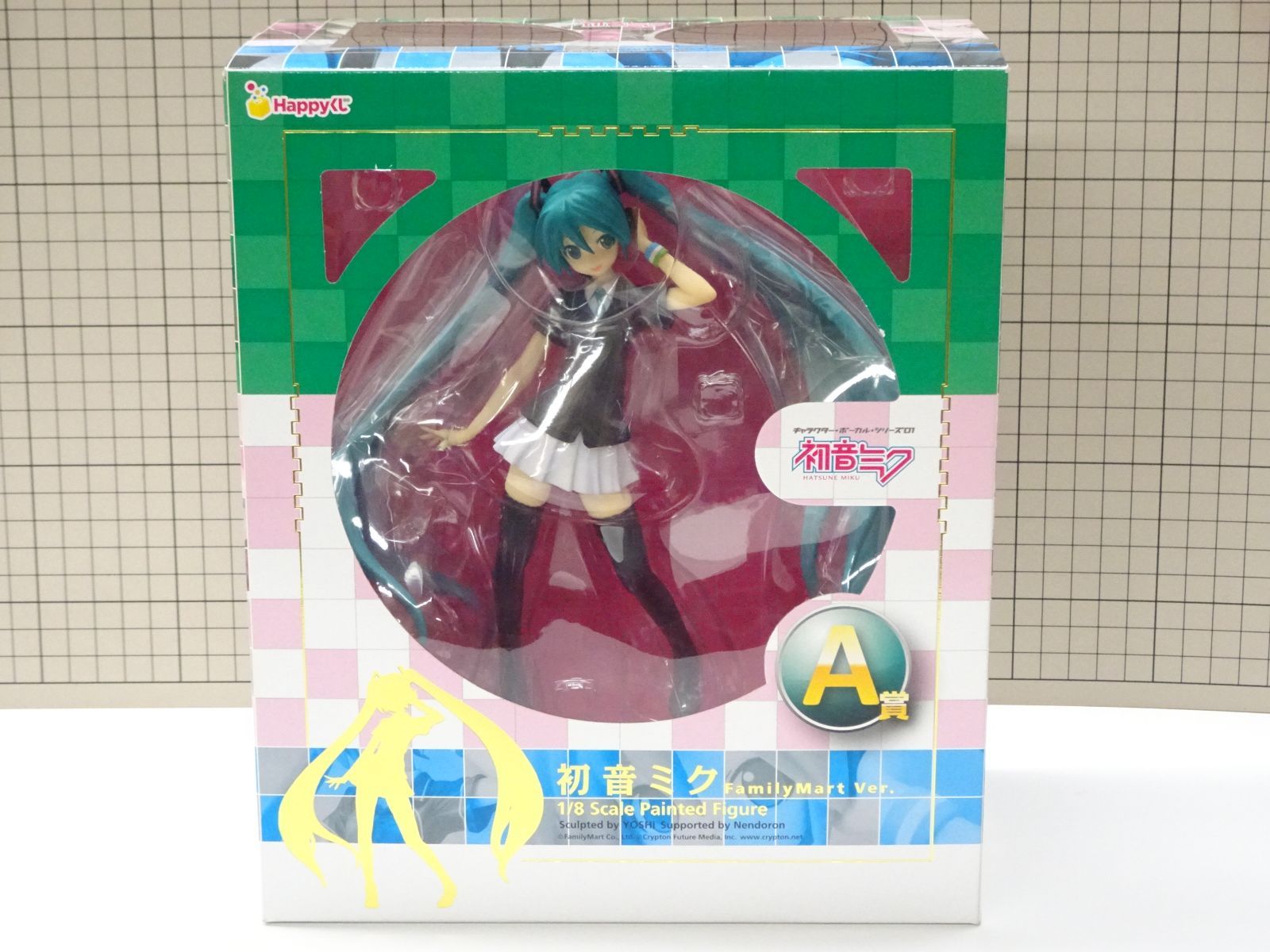 Happyくじ A賞 1/8 初音ミク Family Mart Ver フィギュア 未開封