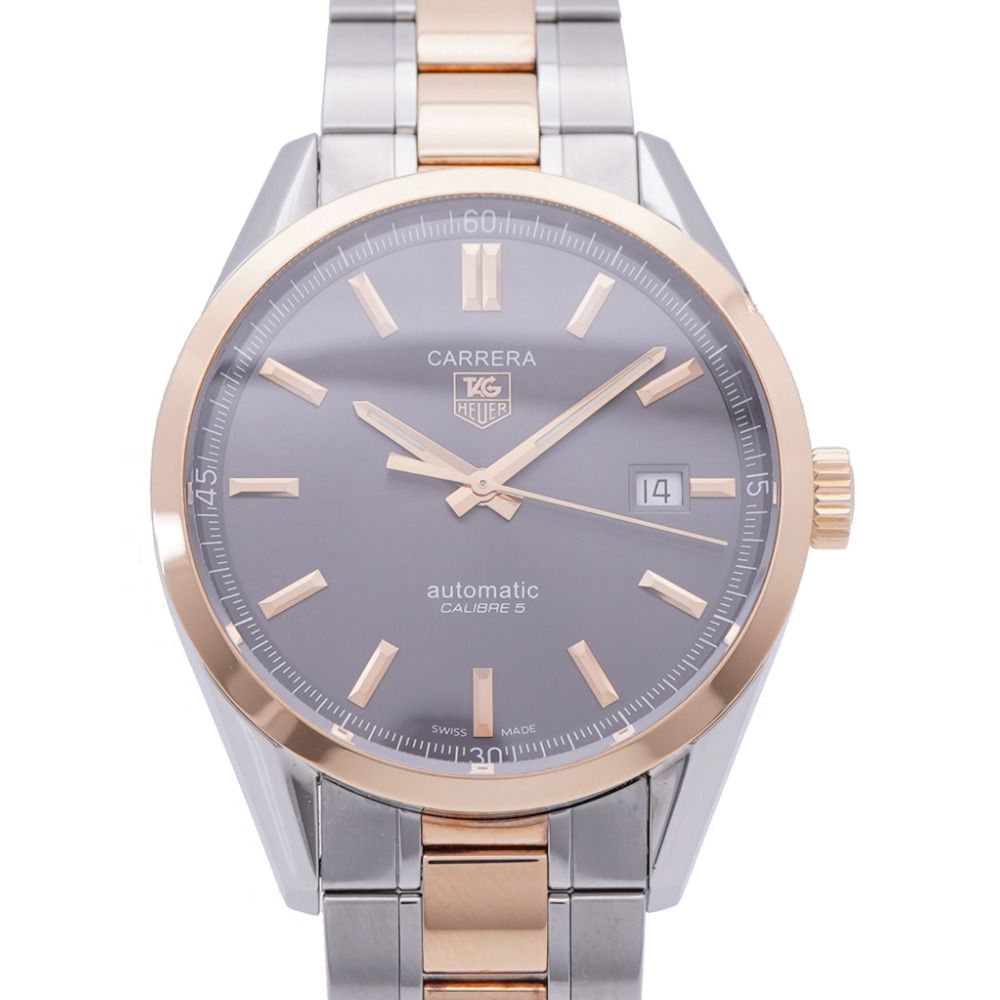 タグホイヤー カレラ キャリパー5 WV215F K18GP|SS 自動巻き 腕時計 グレー 0173 TAG HEUER メンズ