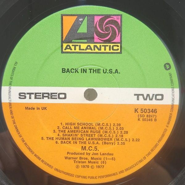 MC5 / Back In The USA レコード - メルカリ