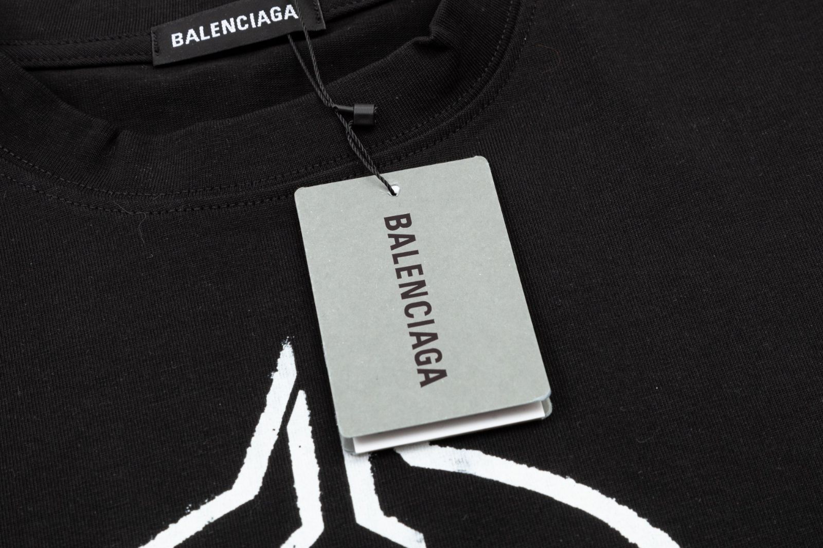 本日限定特価】BALENCIAGA ロックデザイン クルーネックTシャツ