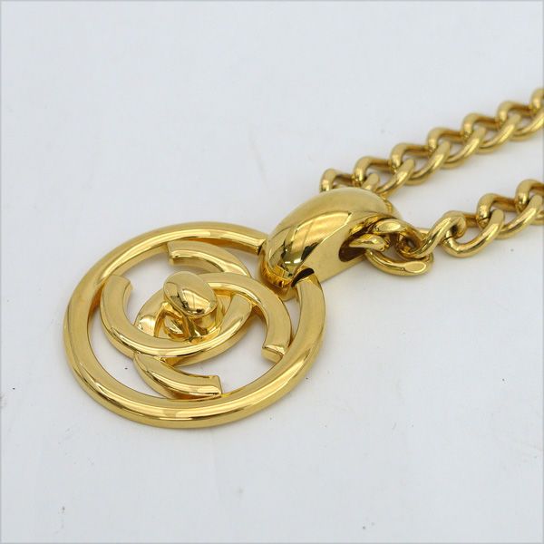 CHANEL / シャネル ◇ココマーク ラウンド ターンロック ネックレス  