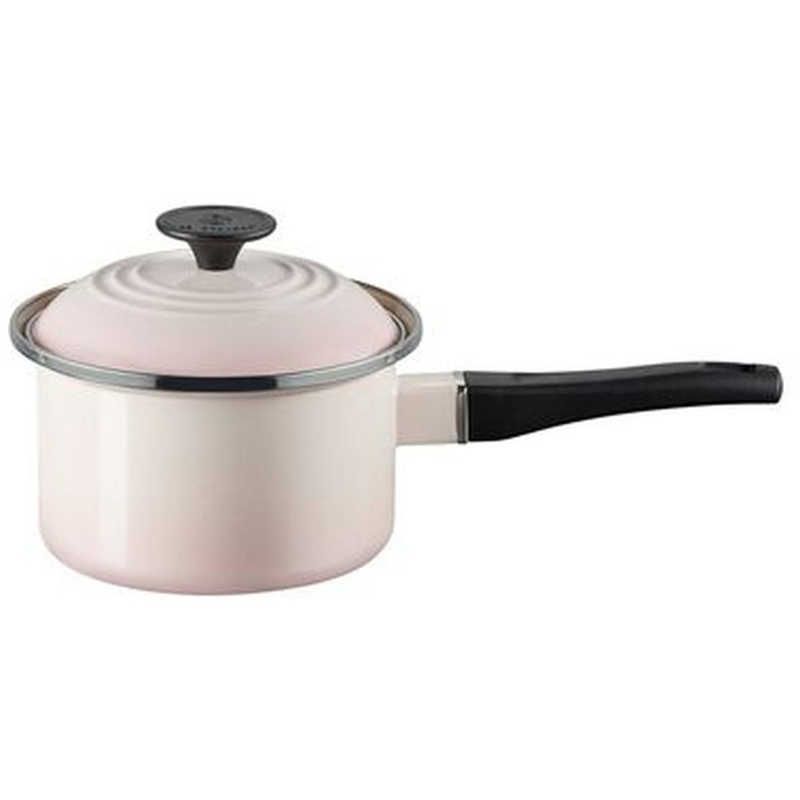 送料無料 ♥ 未開梱 LECREUSET EOS ソースパン 16cm シェルピンク 56001167770800