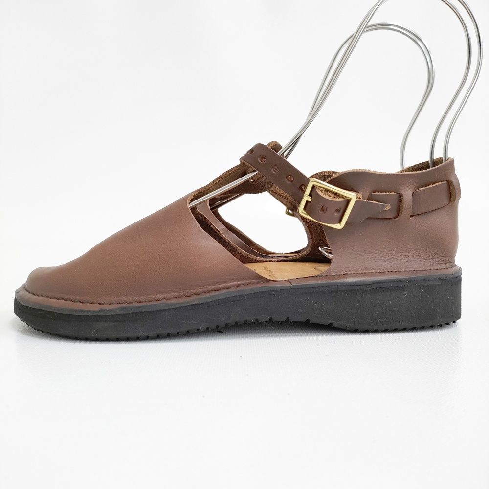 オーロラシューズ ウエストインディアン 5.5 Tストラップ 革靴 黒 AURORA SHOES 新品 West Indian ウェストインディアン T-Strap