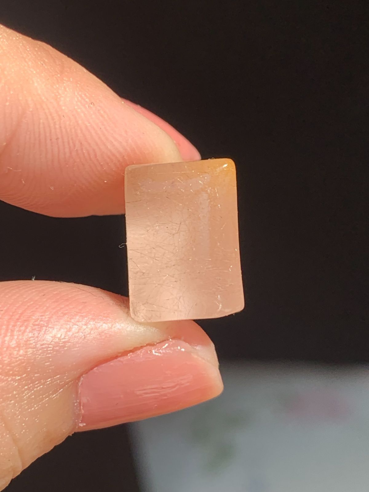 ピンクオパール×ルチルクォーツ ダブレット ストーン リング シルバー 52 ピンクオパール×ルチルクォーツ ダブレット ストーン リング シルバー