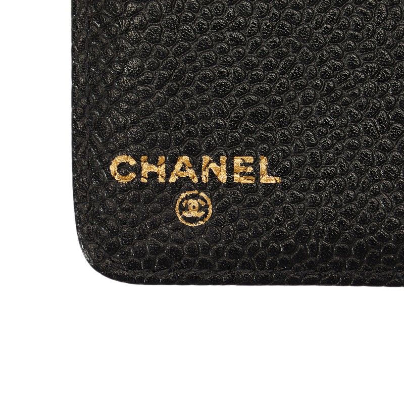CHANEL シャネル ココマーク 手帳カバー アジェンダ ブラック CHANEL シャネル ココマーク 手帳カバー アジェンダ ブラック
