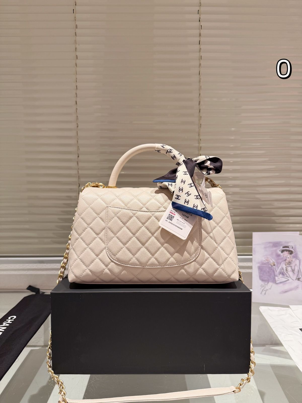 美品【シャネル】キャビアスキン ココハンドル 28 シャネル ココハンドル キャビアスキン 2WAYハンドバッグ