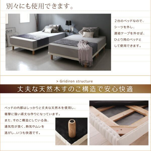 ボンネルコイルマットレス付き