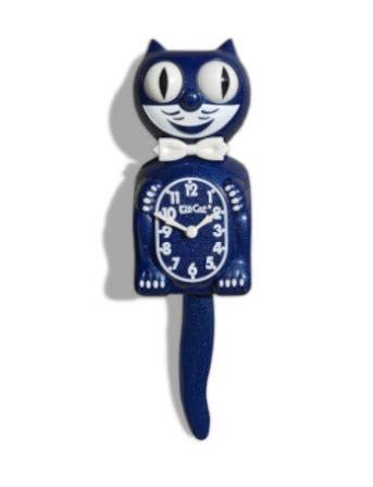 キット キャット クロック (ギャラクシーブルー（ボータイ：ホワイト）) キット キャット クロック Kit Cat Clock Kit Cat Klock 壁掛け時計 時計 とけい 壁 ウォールクロック かわいい ネコ 猫 キャ