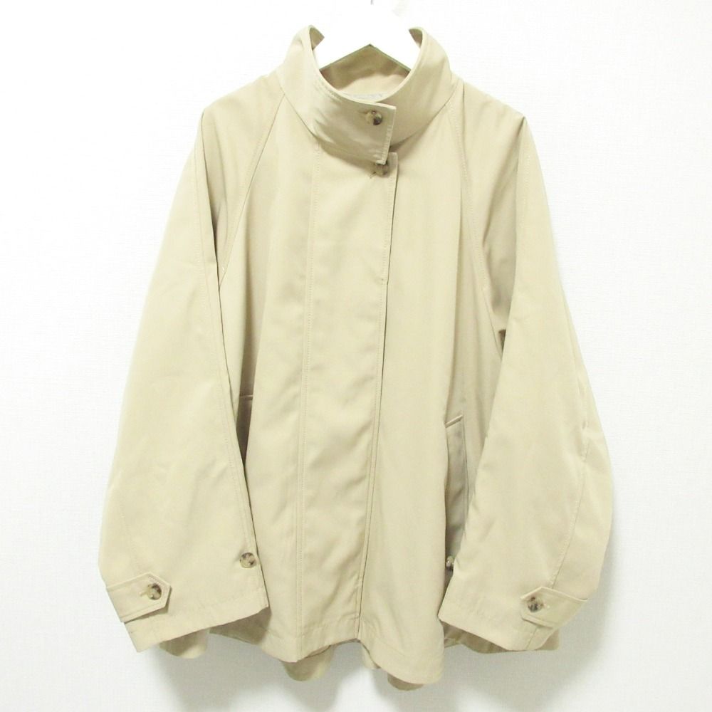 24SS SLOBE IENA スローブイエナ ワイドスリーブ スタンド コート ベージュ レディース 古着