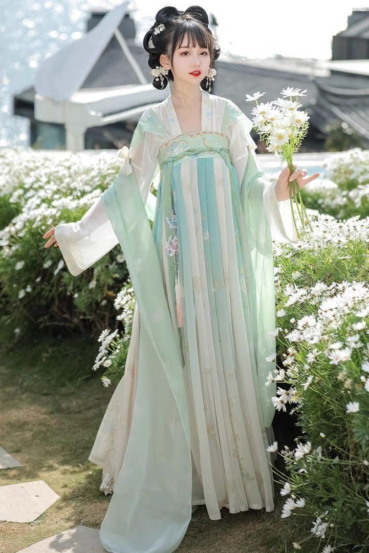 HF-192レトロ中華風漢服 レディース 日常ドレス 撮影用コスプレ衣装 美しい刺繍