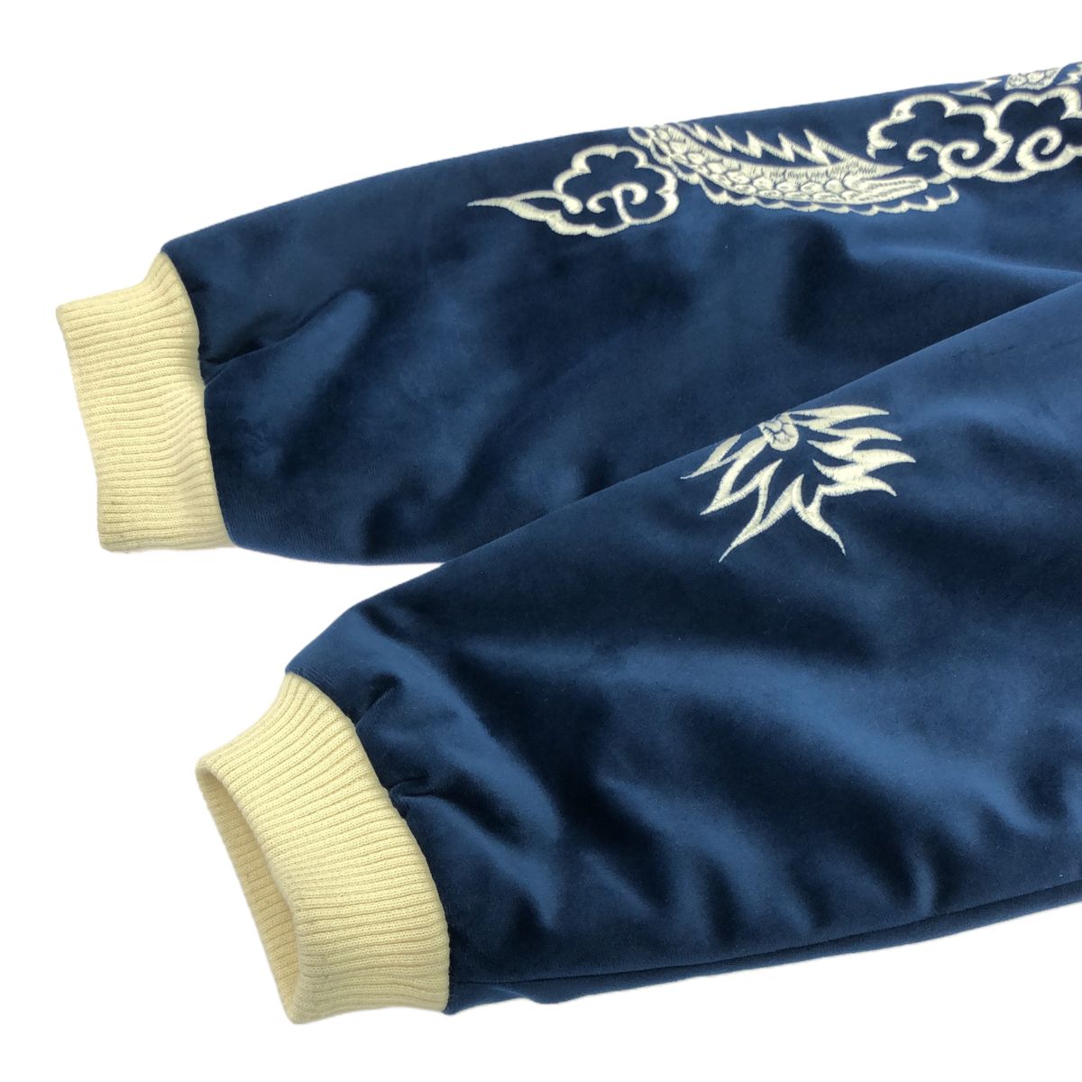 HOUSTON ヒューストン 別珍 スカジャン 45周年記念限定 ネイビー 龍