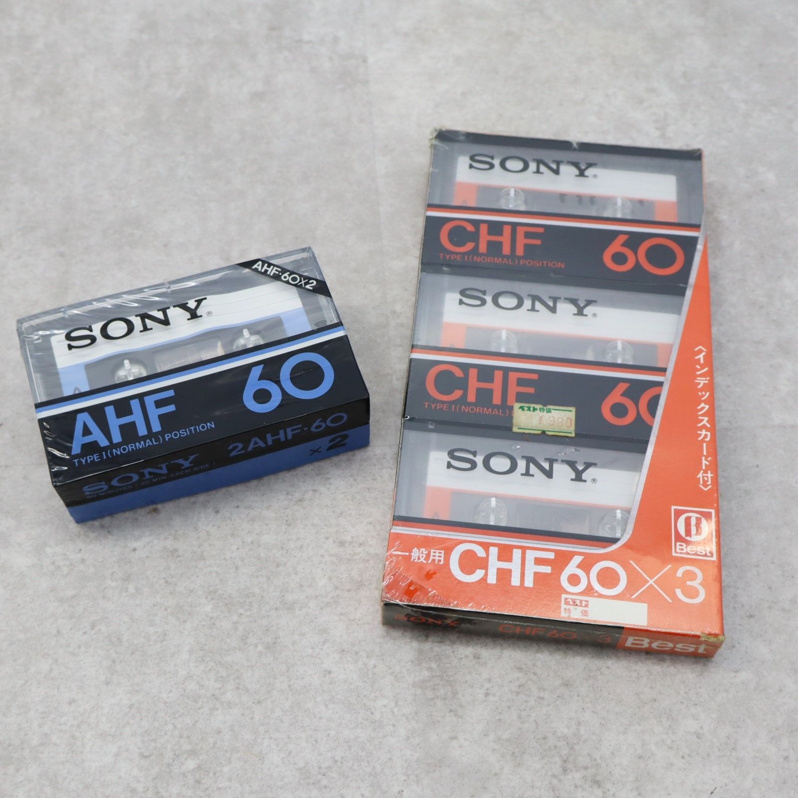 ∨ 未開封｜未使用カセットテープ 5本まとめ｜SONY ソニー AHF 60