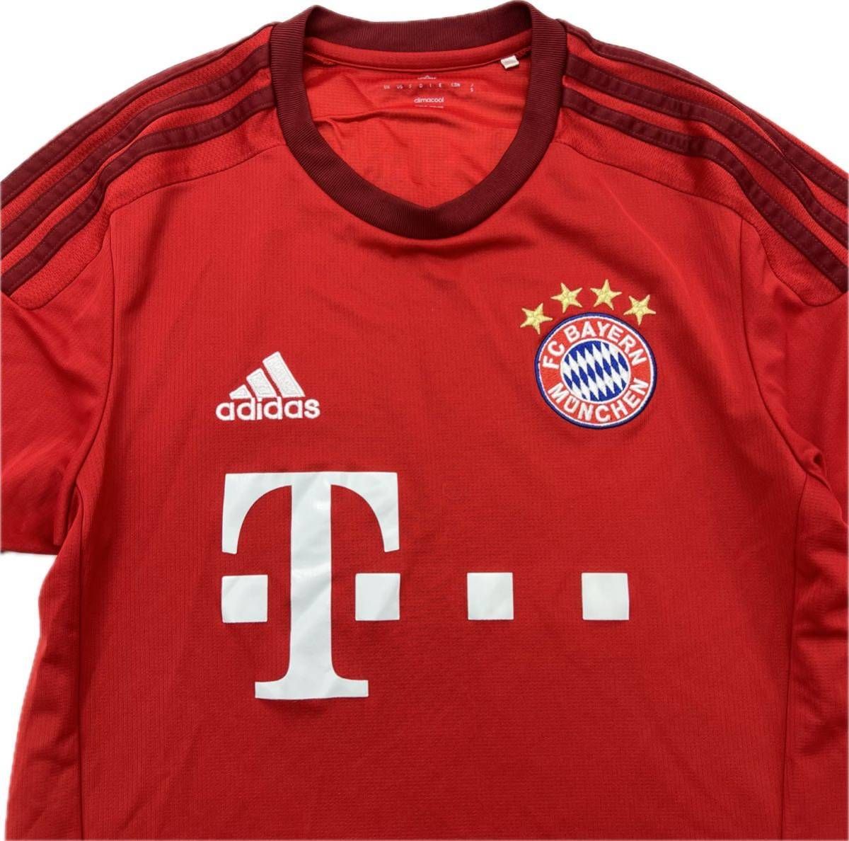 adidas  バイエルンミュンヘン ユニフォーム Tシャツ ゲームシャツ S エンジ レッド サッカー スポーツ トレーニング アディダスFE246