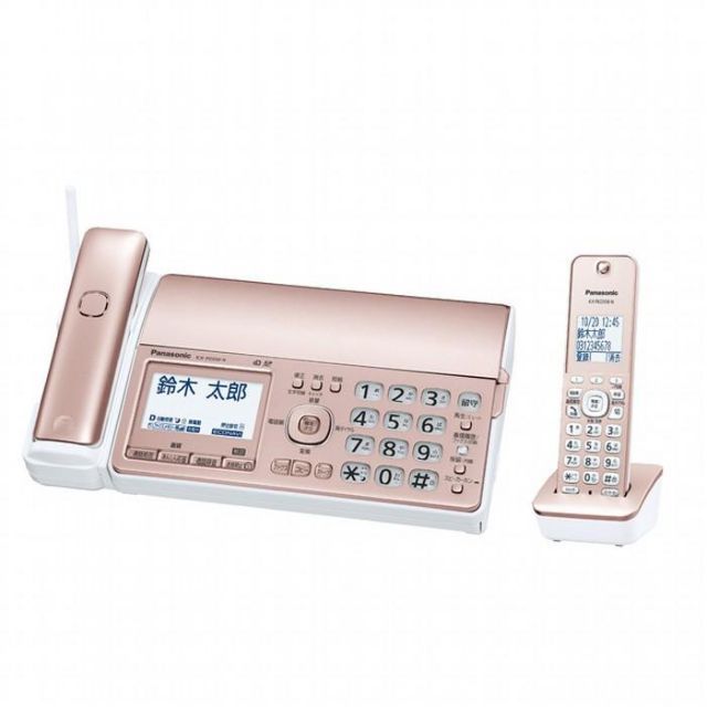 パナソニック FAX KX-PD550DL-N おたっくす デジタルコードレス普通紙ファクス 子機１台 ピンクゴールド Panasonic