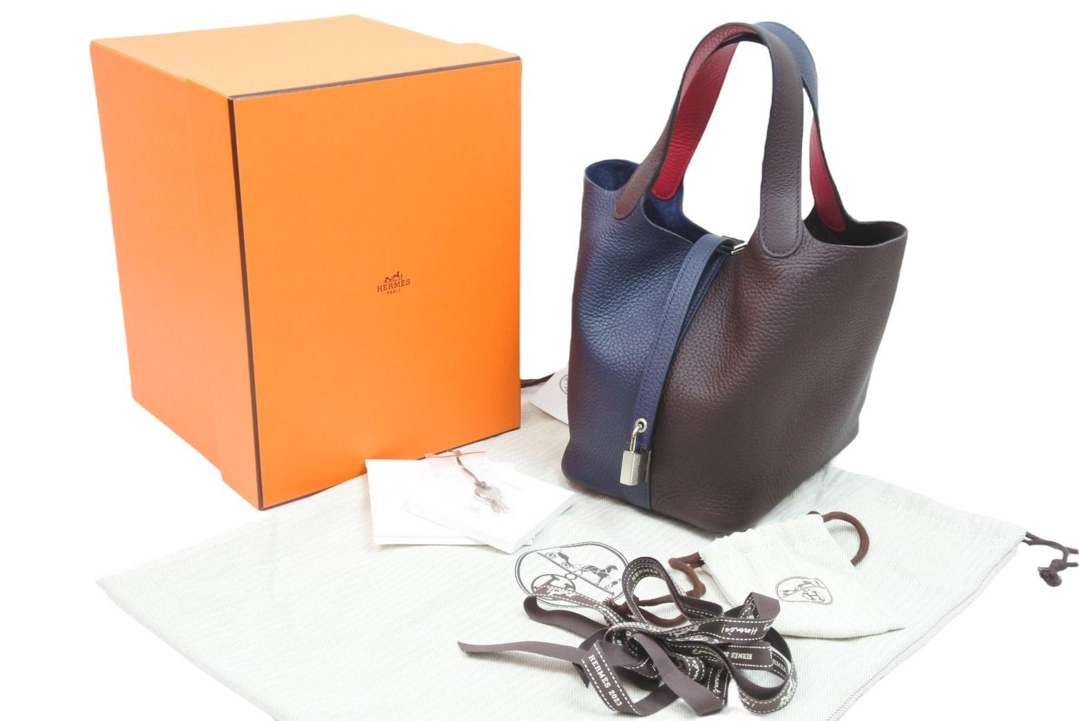 未使用品 HERMES エルメス ピコタンロックPMカザック ブルーニュイ